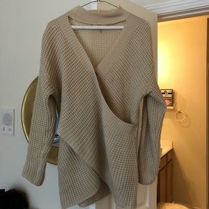 Boutique trendy oatmeal sweater